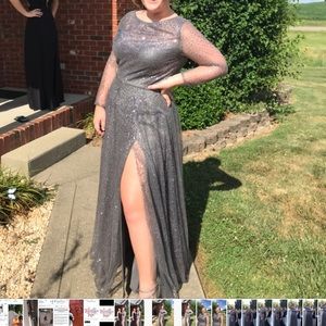 Beautiful pewter gown